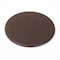 Dacasso Chocolate Brown Leather 10 Round Coaster Set with Holder AG-3435 - alternate 2